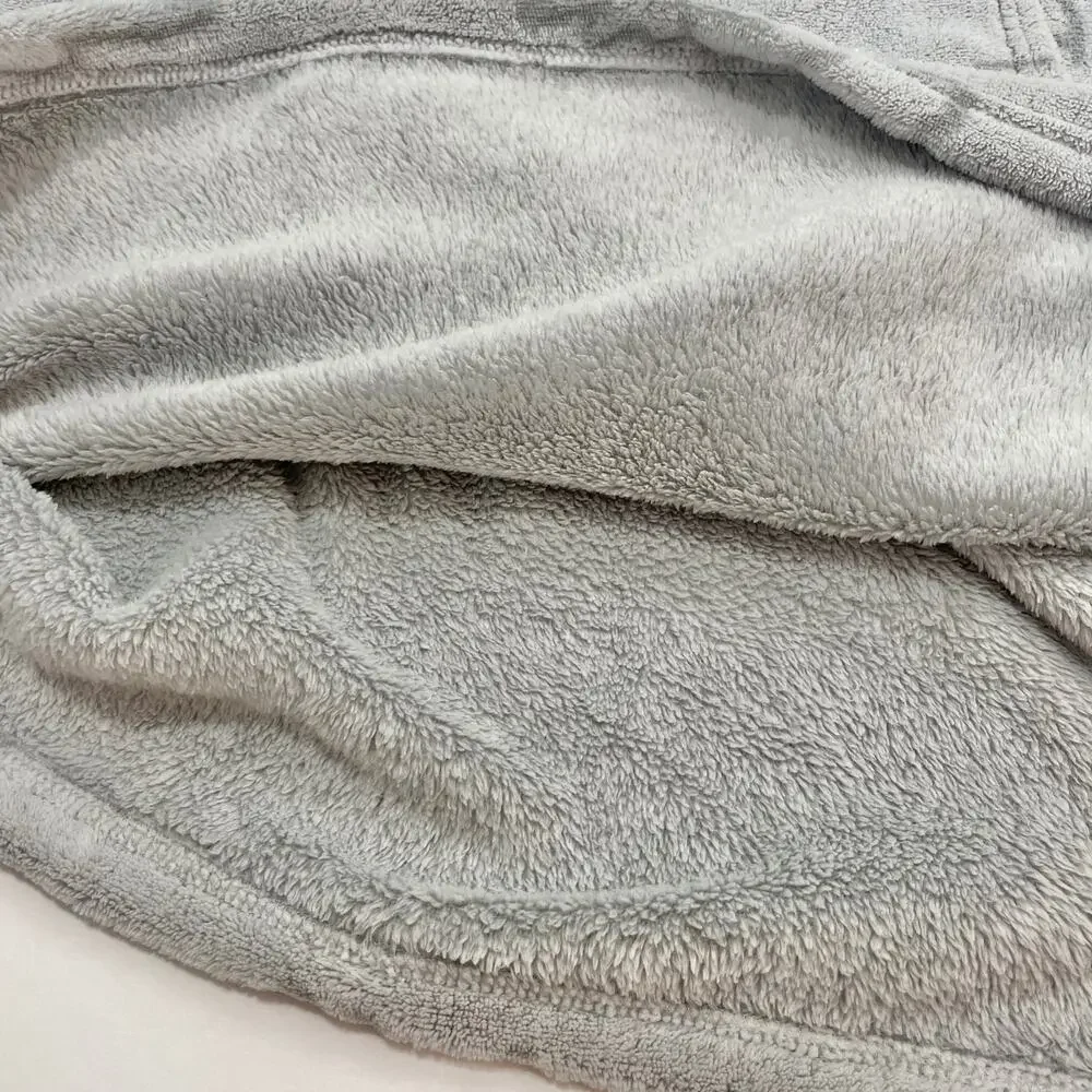 Wizarding World Harry Potter Hedwig Robe L Gray Cozy Lounge Plush Fleece Hooded
